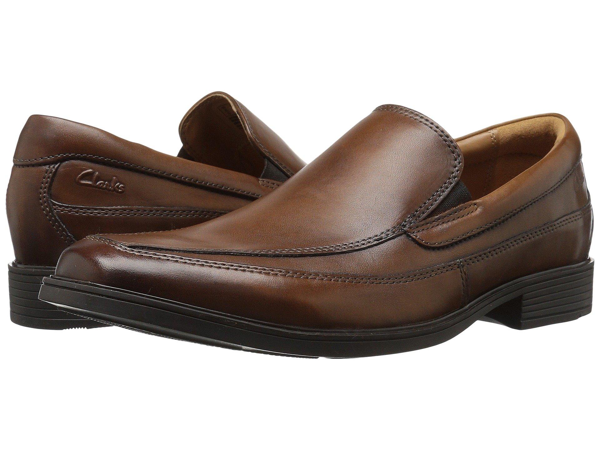 clarks tilden free dark tan