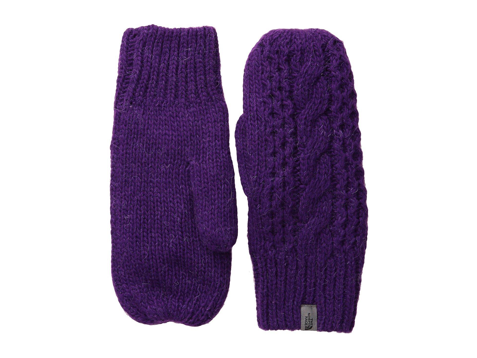 north face cable knit mittens