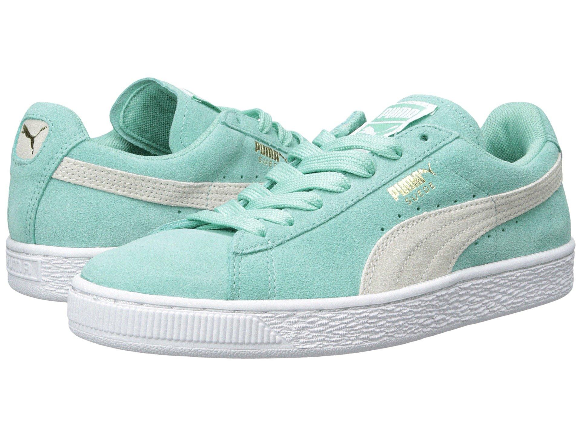 puma suede holiday white