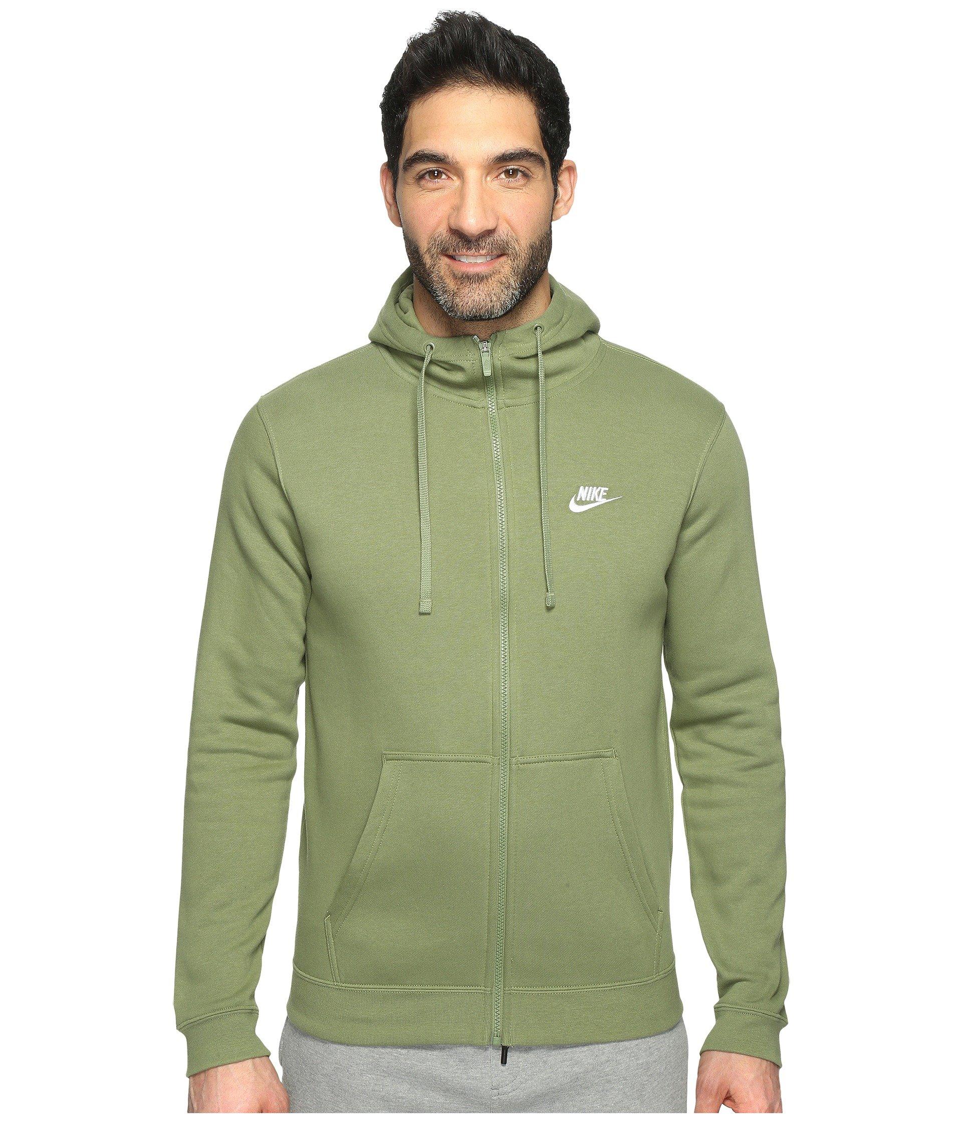 nike club fleece green