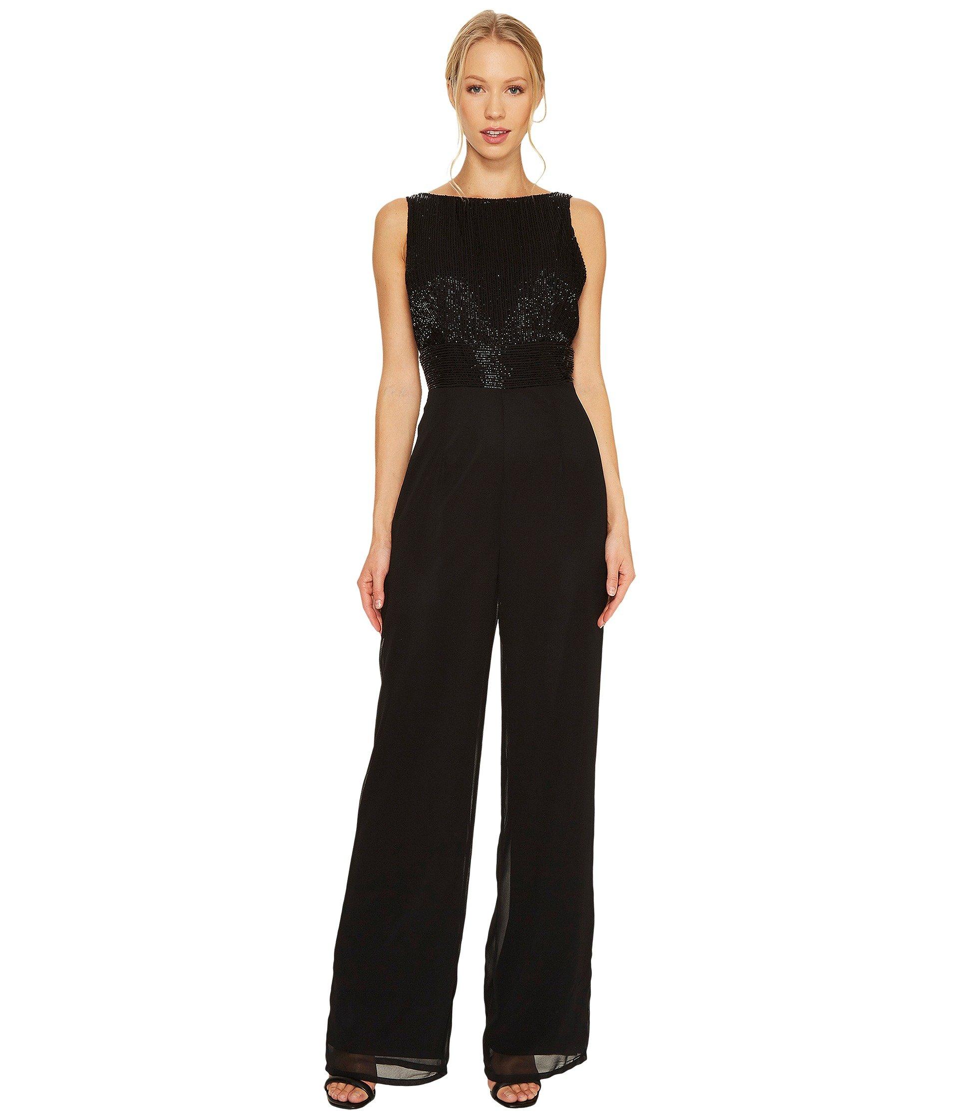 adrianna papell beaded jumpsuit
