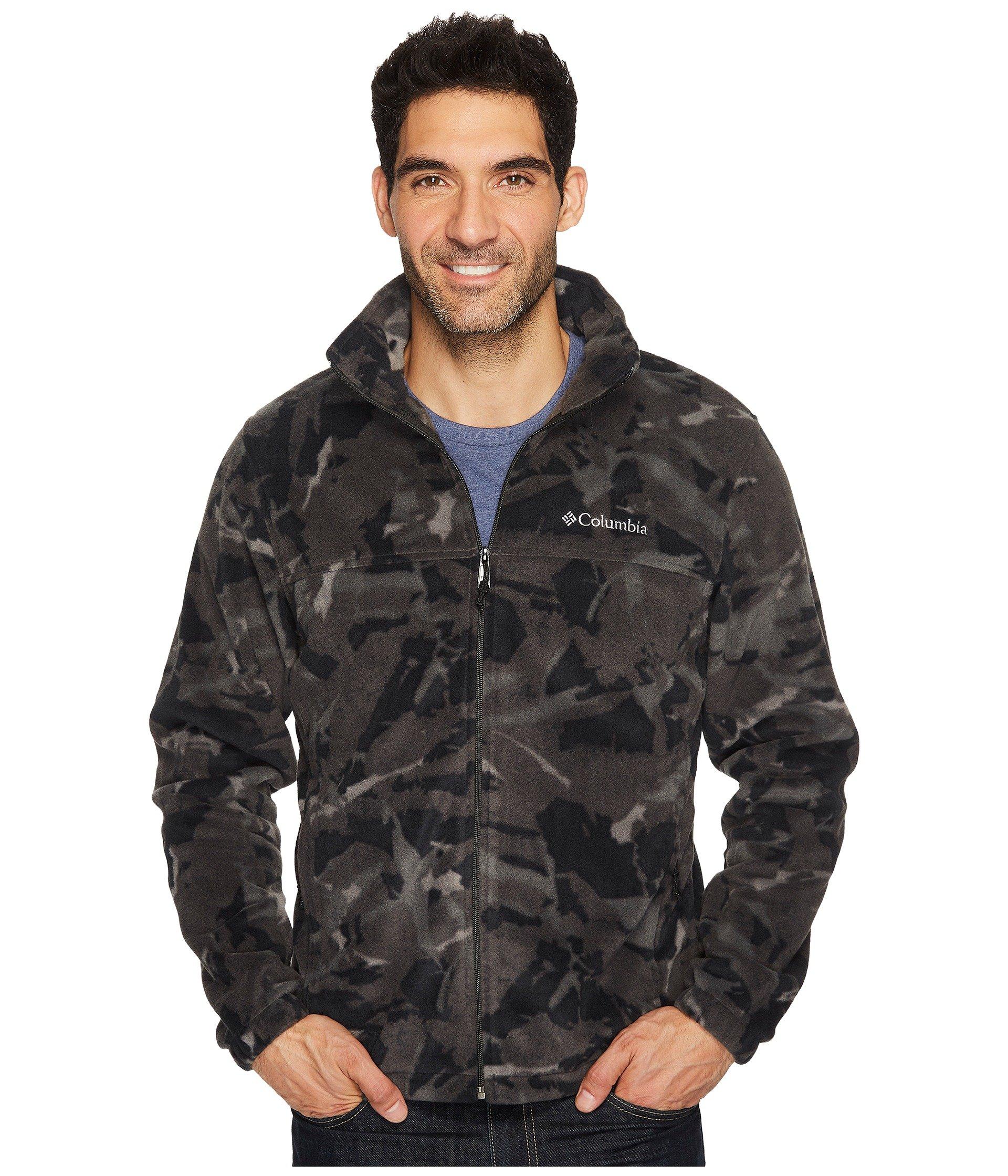 columbia men's steens mountain print fleece jacket