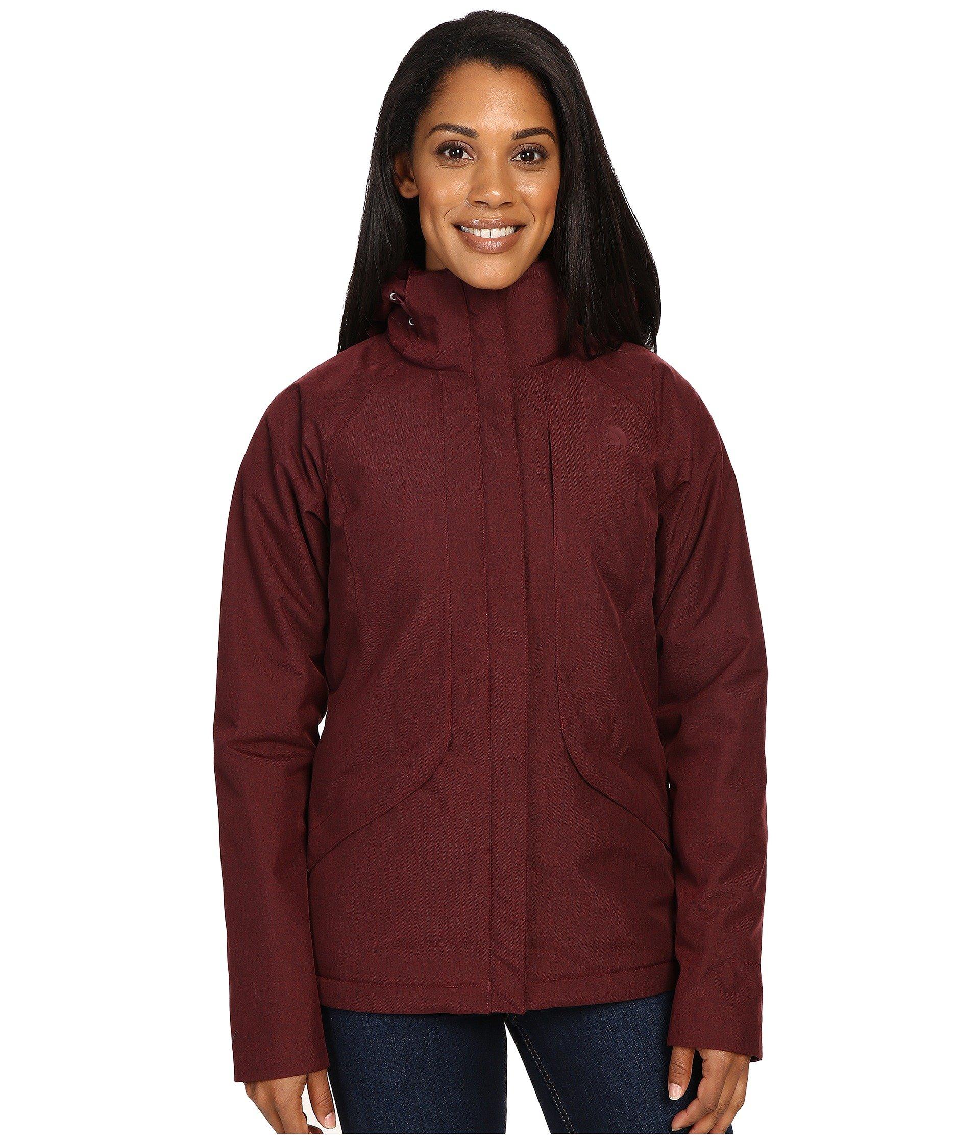 deep garnet red north face