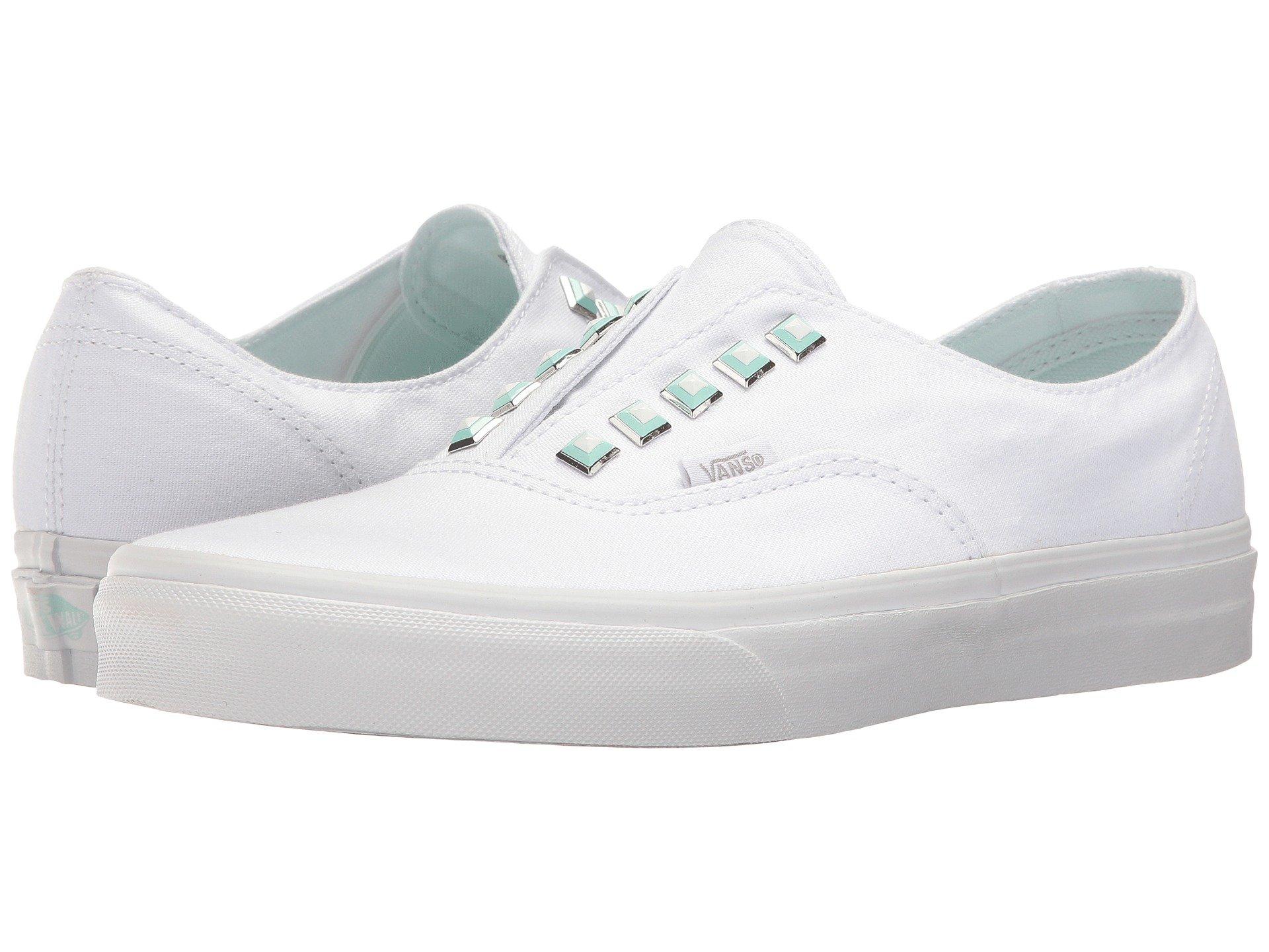 vans authentic gore studs white