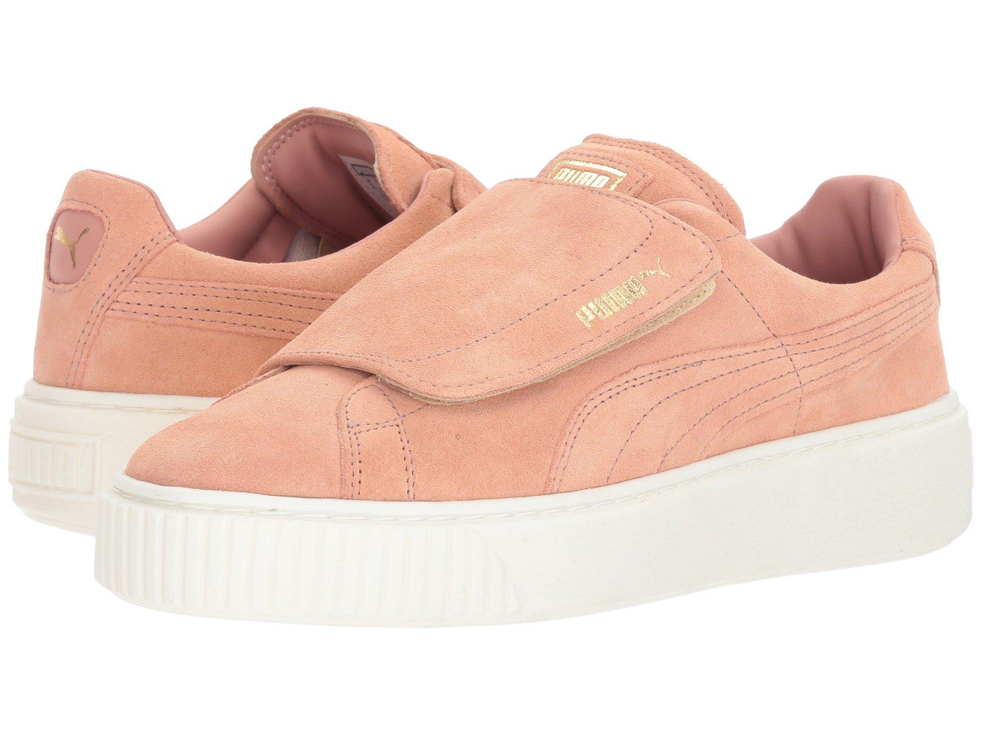 puma suede platform strap