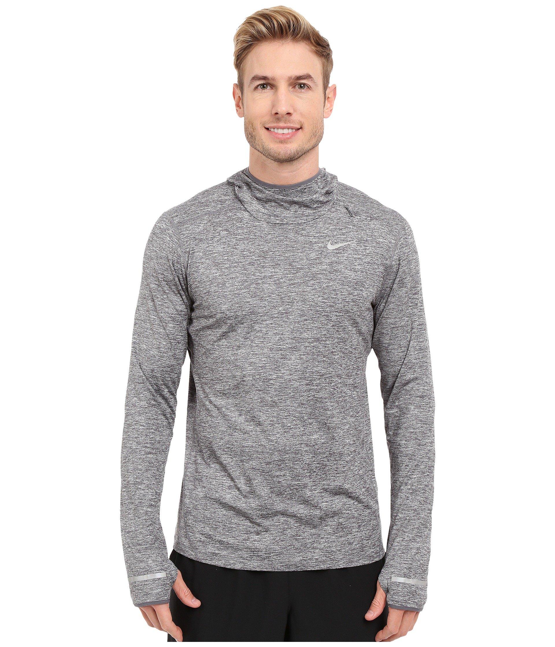 grey running hoodie