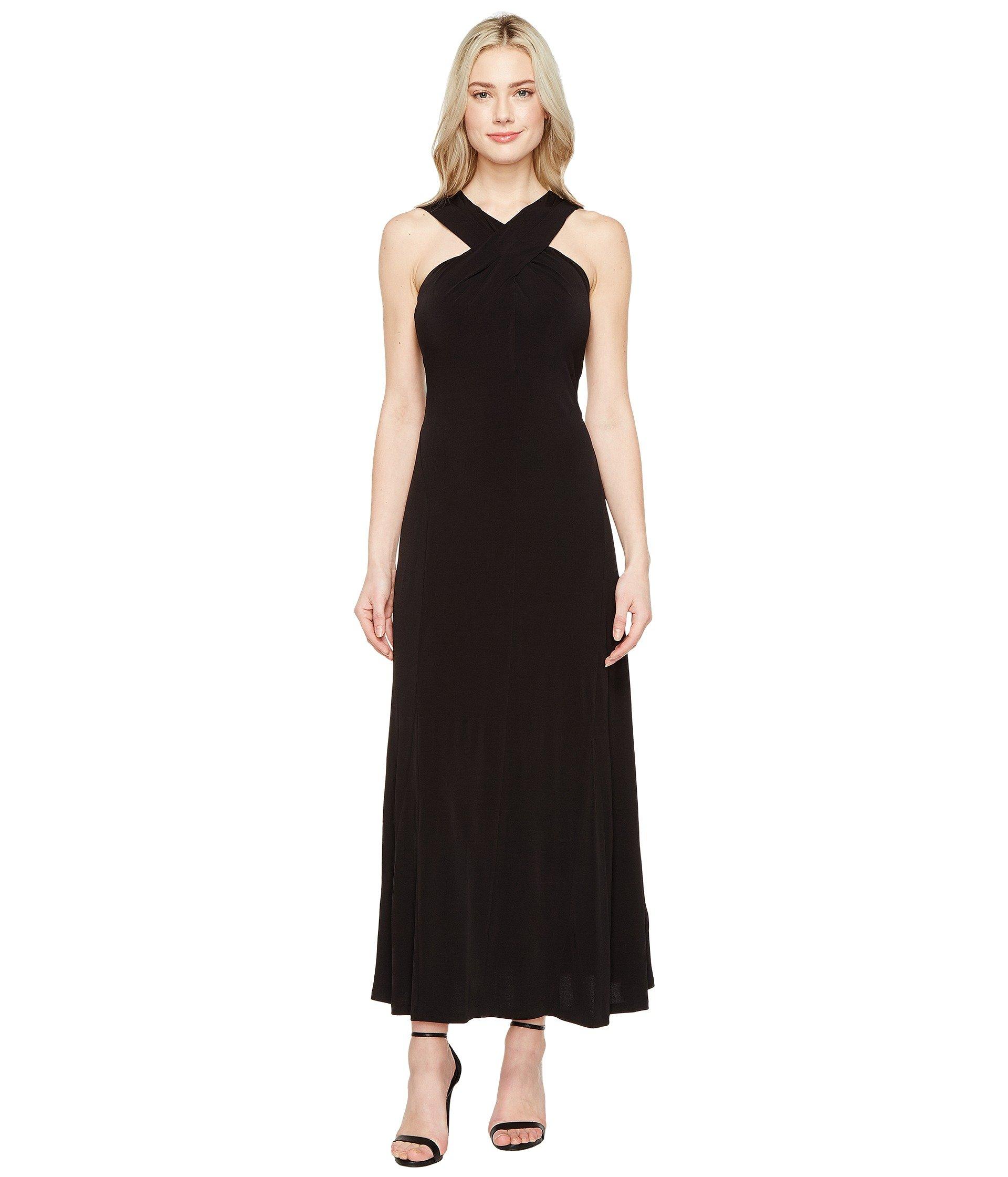 cross neck maxi dress