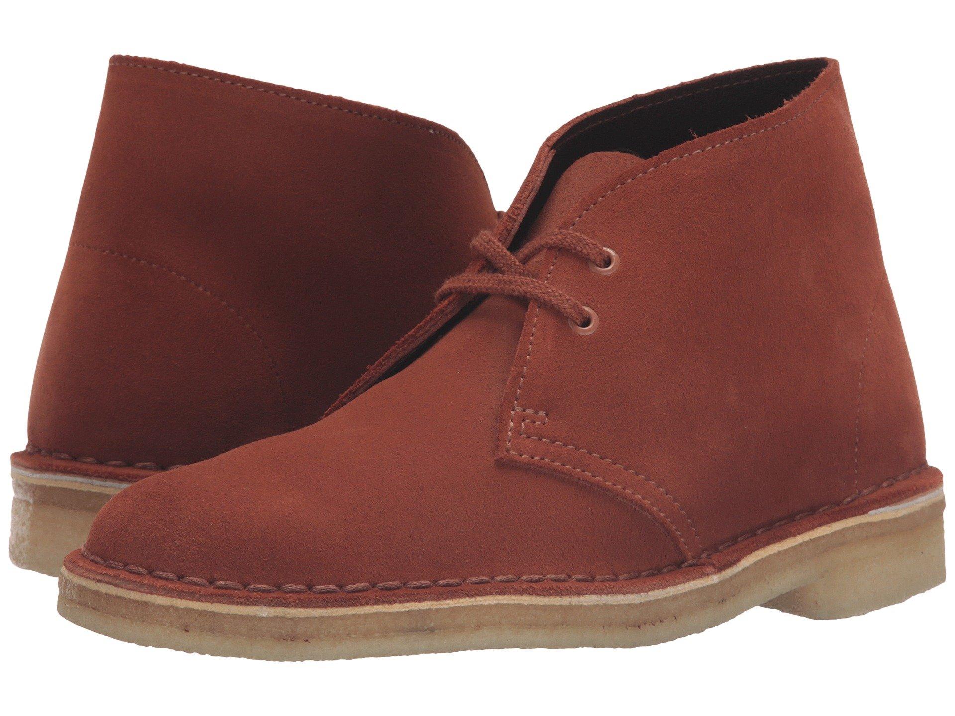 clarks desert boots beige suede