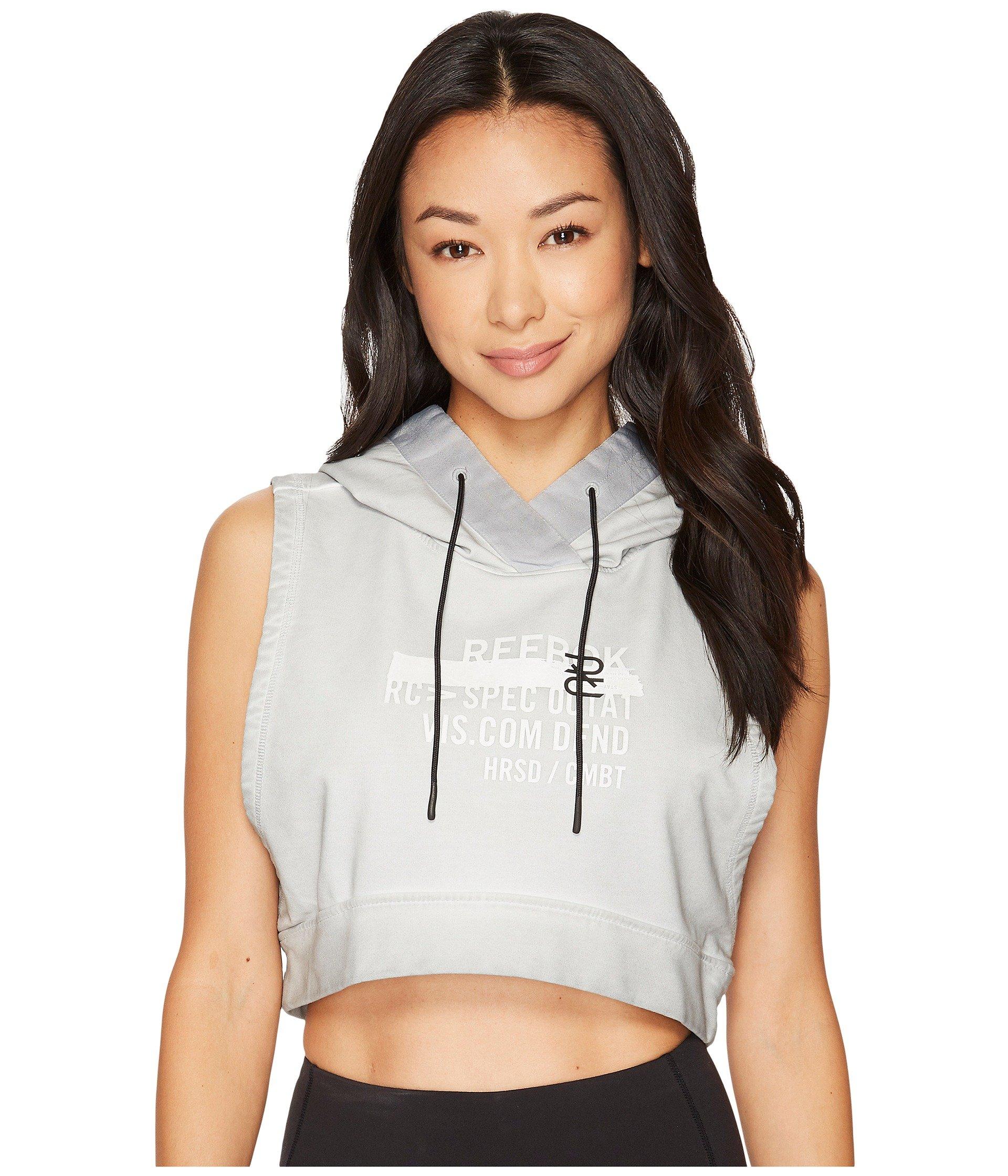 grey reebok hoodie
