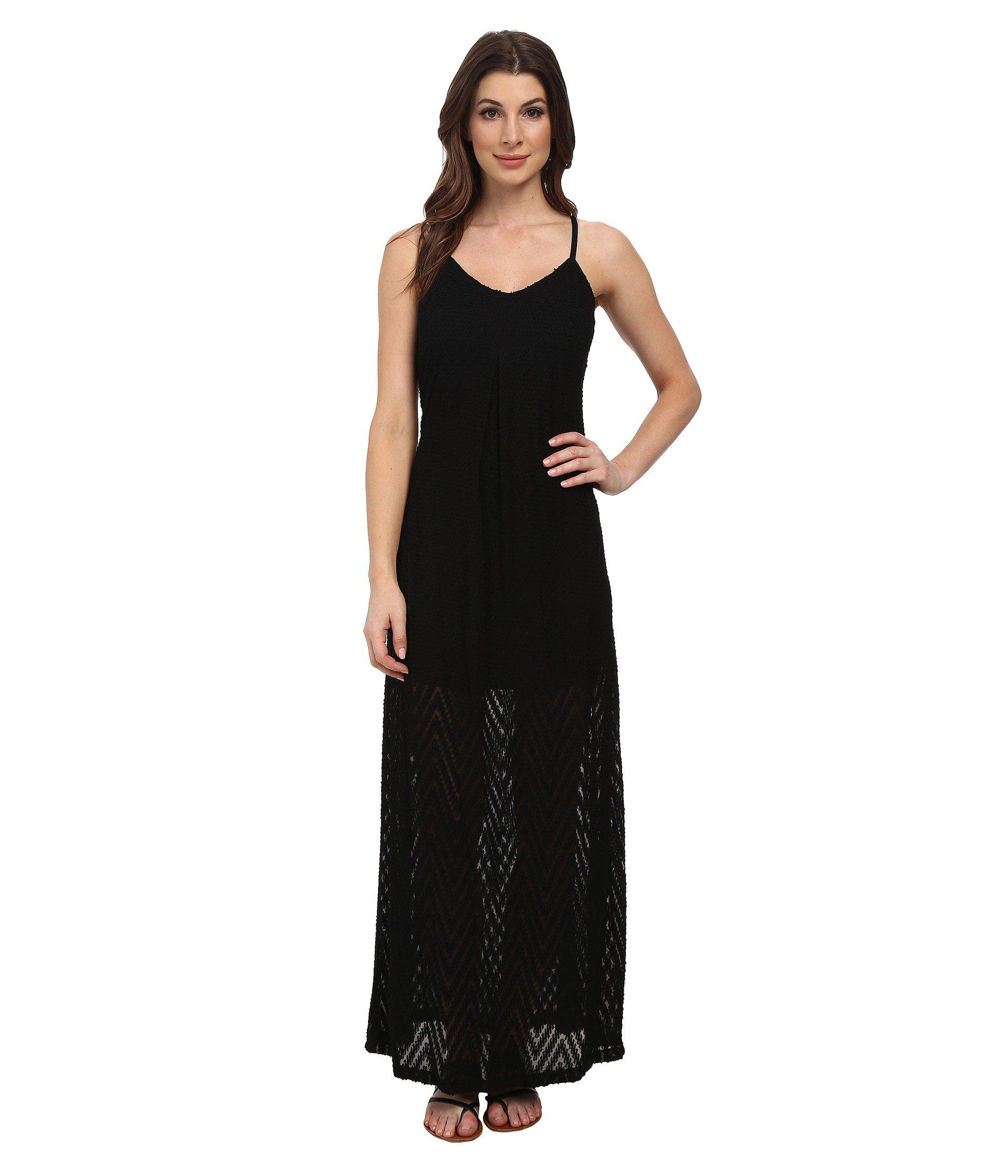 calvin klein black maxi dress