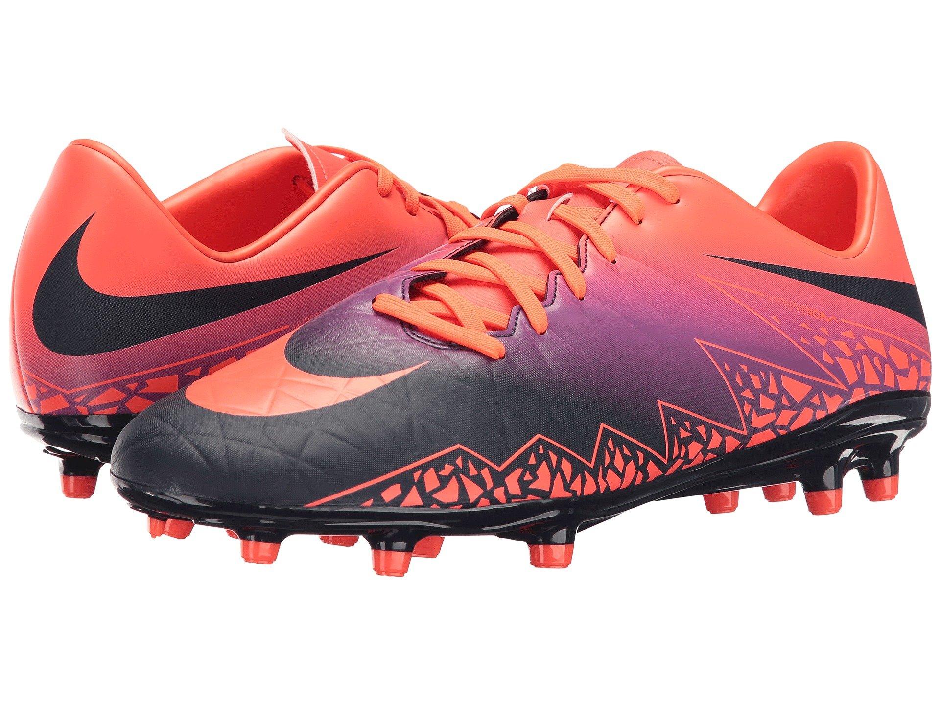Nike Hypervenom Phelon Ii Fg, Total Crimson/obsidian/vivid Purple/bright Crimson | ModeSens