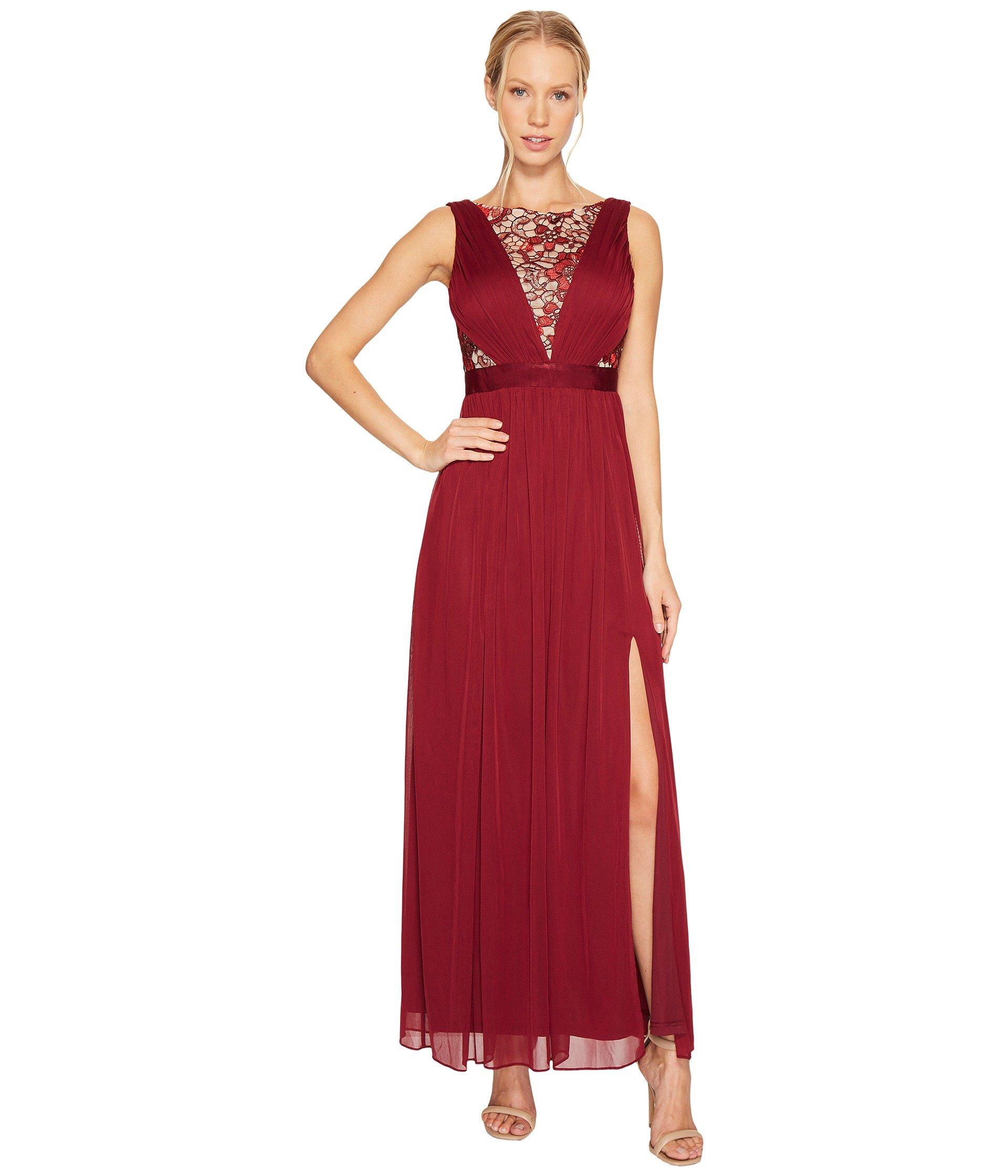 adrianna papell maroon dress