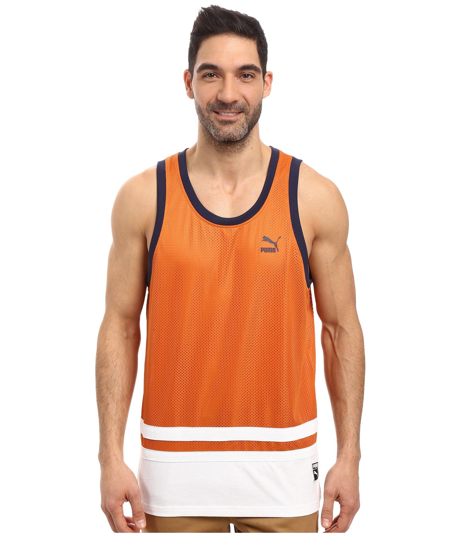 Puma Basketball Jersey In Burnt Orange | ModeSens