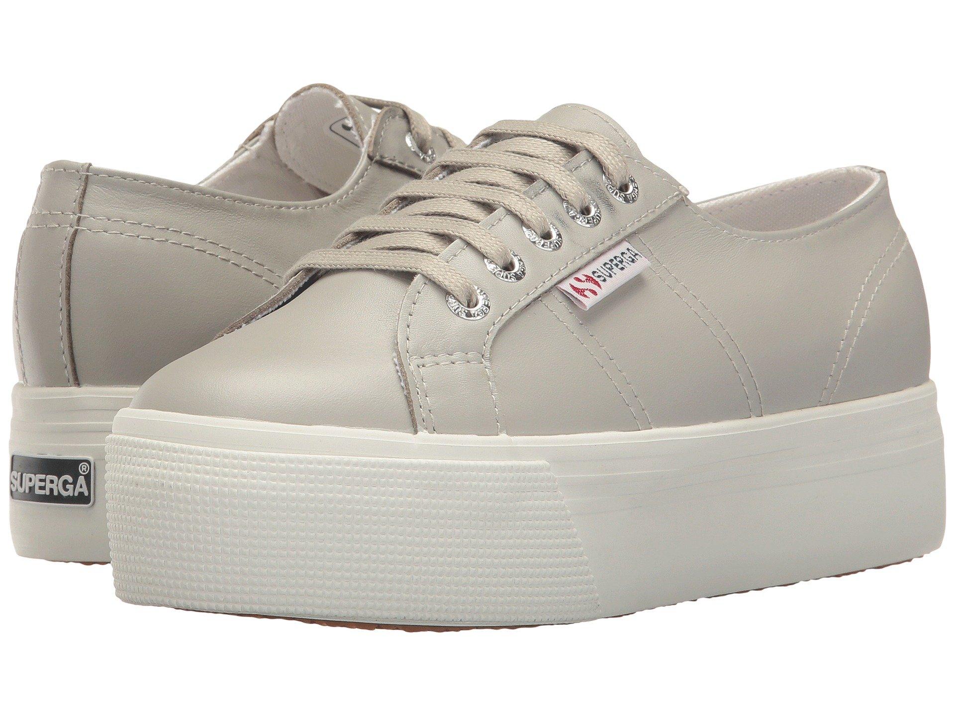 superga grey leather