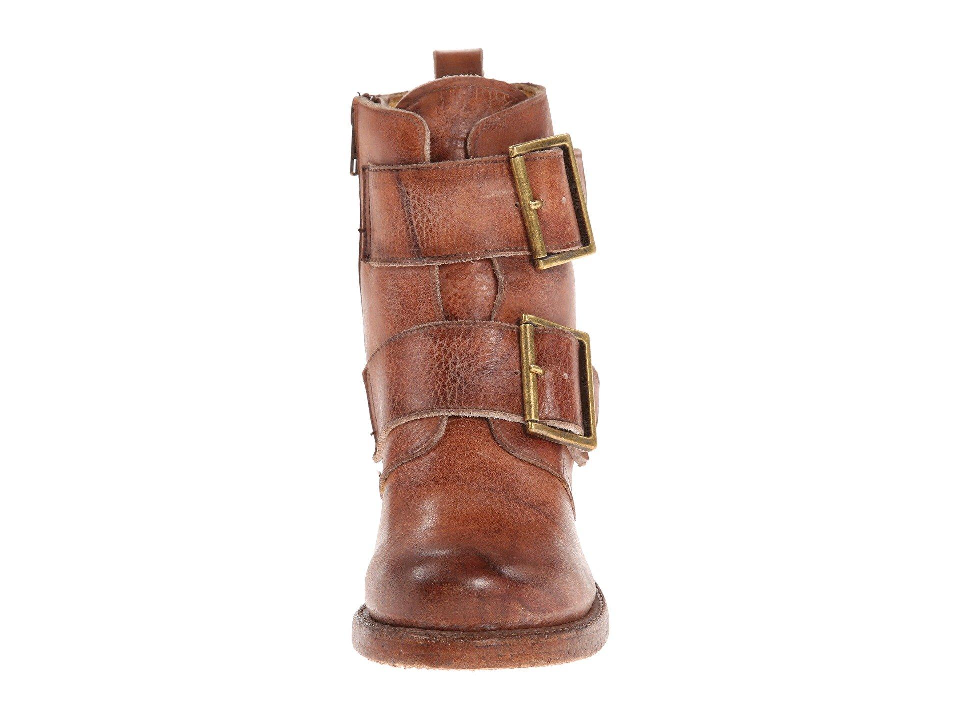 frye sabrina double buckle