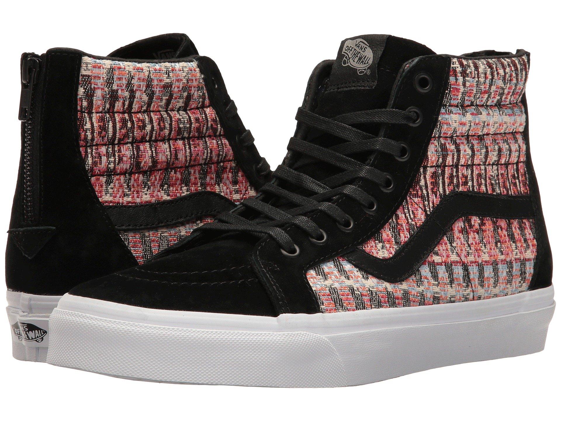 vans sk8 hi reissue zip black