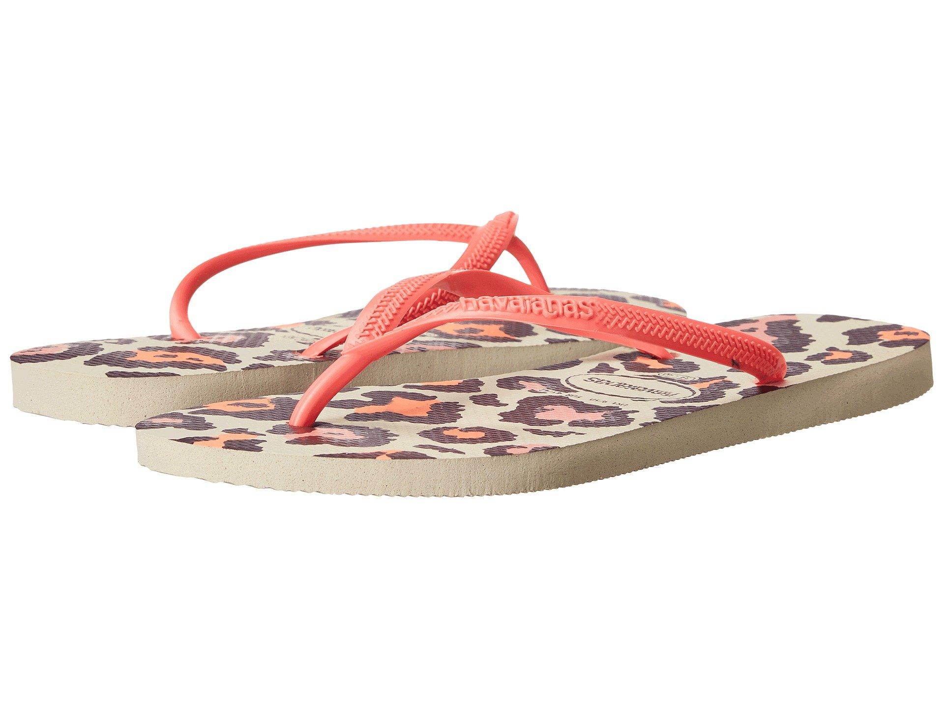havaianas slim animal coral