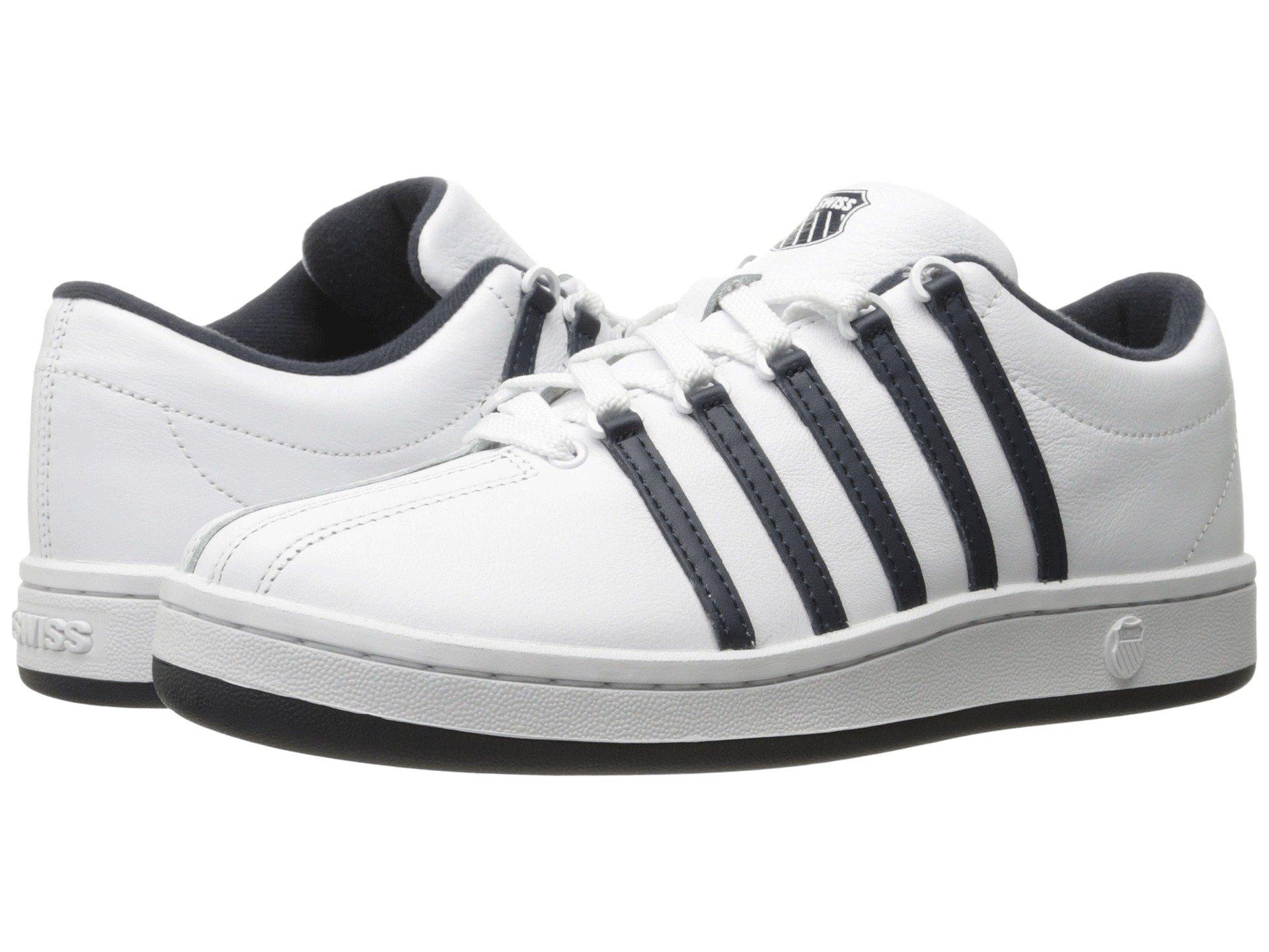 k swiss white leather sneakers