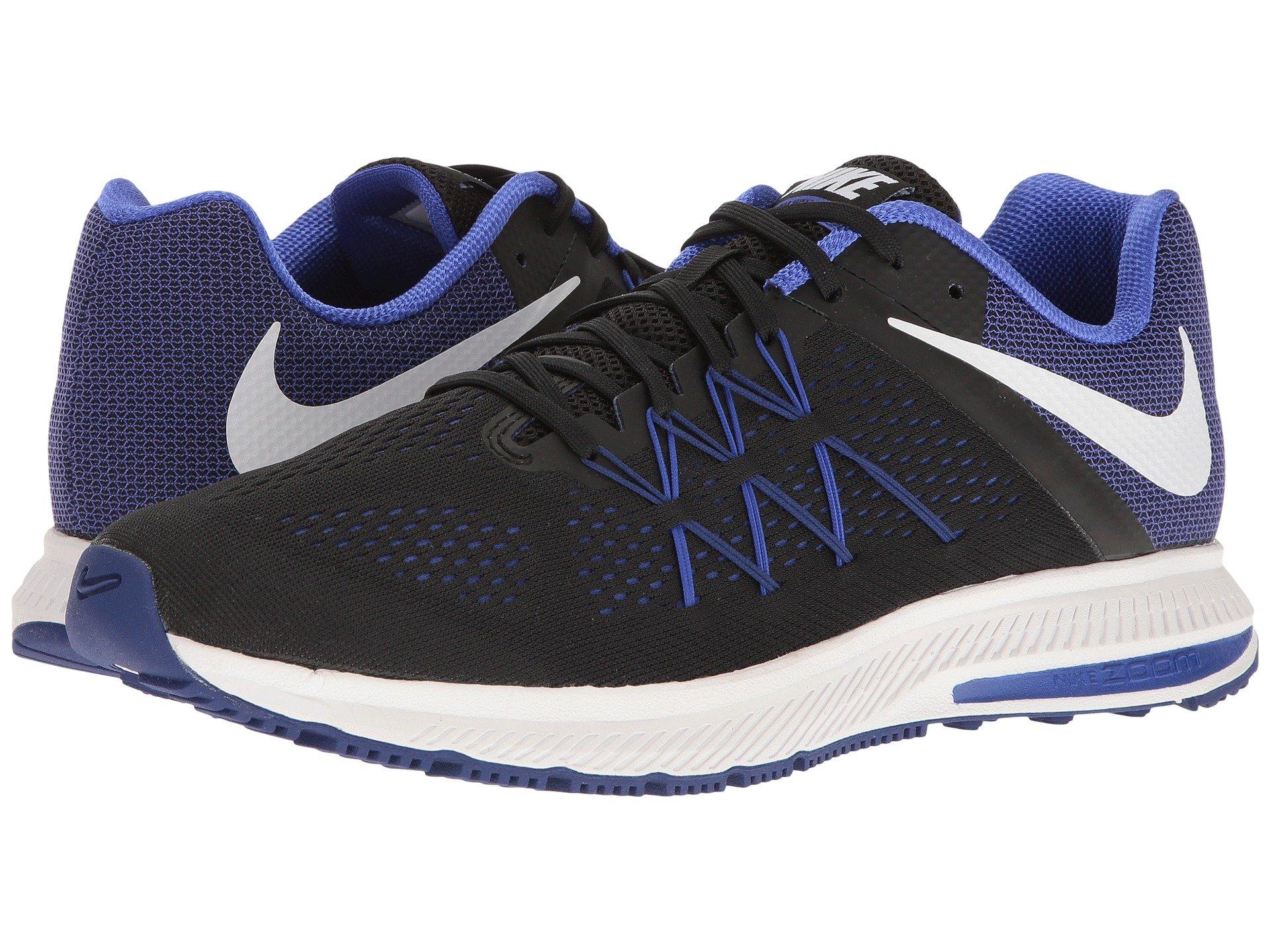 Nike Zoom Winflo 3 In Black/white/paramount Blue | ModeSens