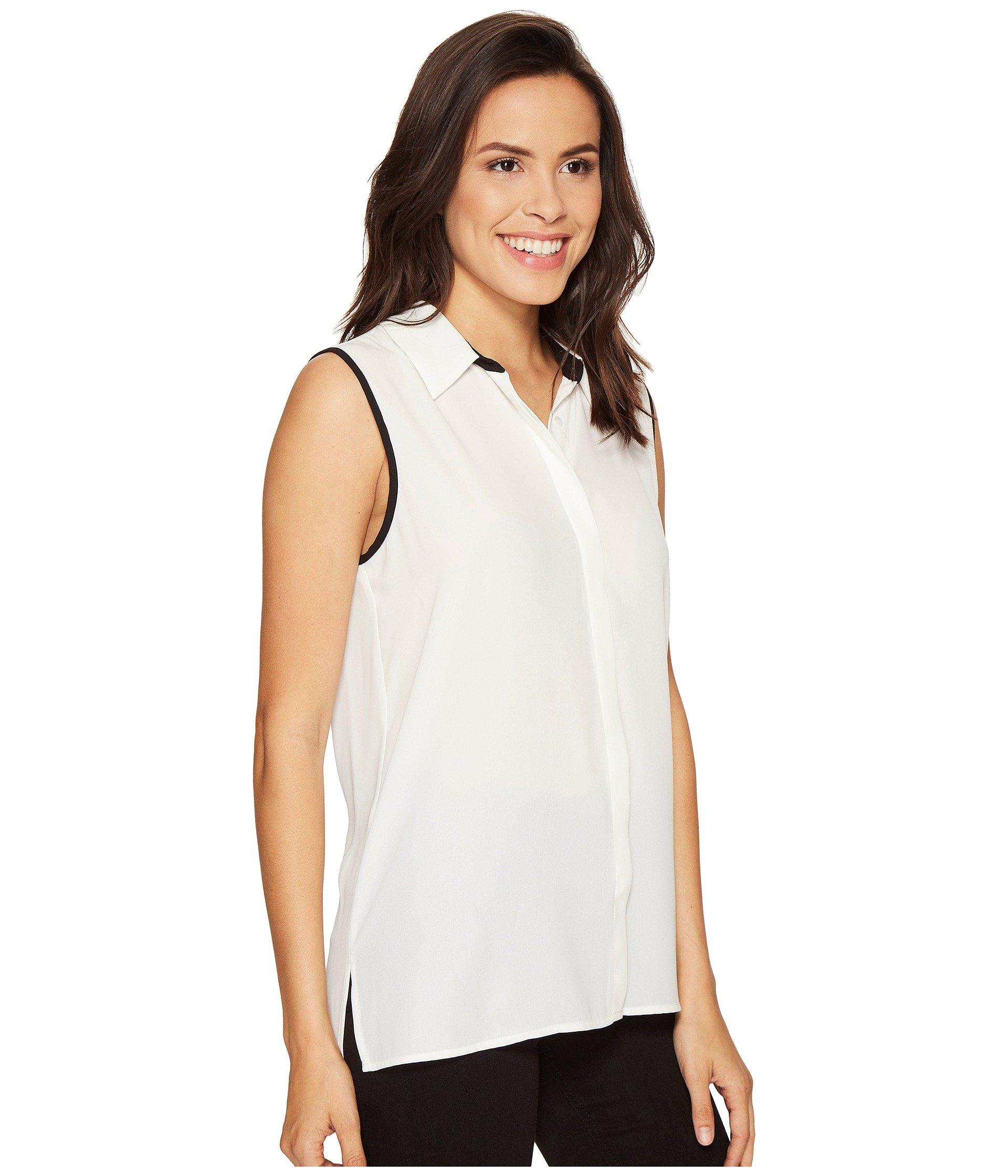 vince camuto sleeveless blouse