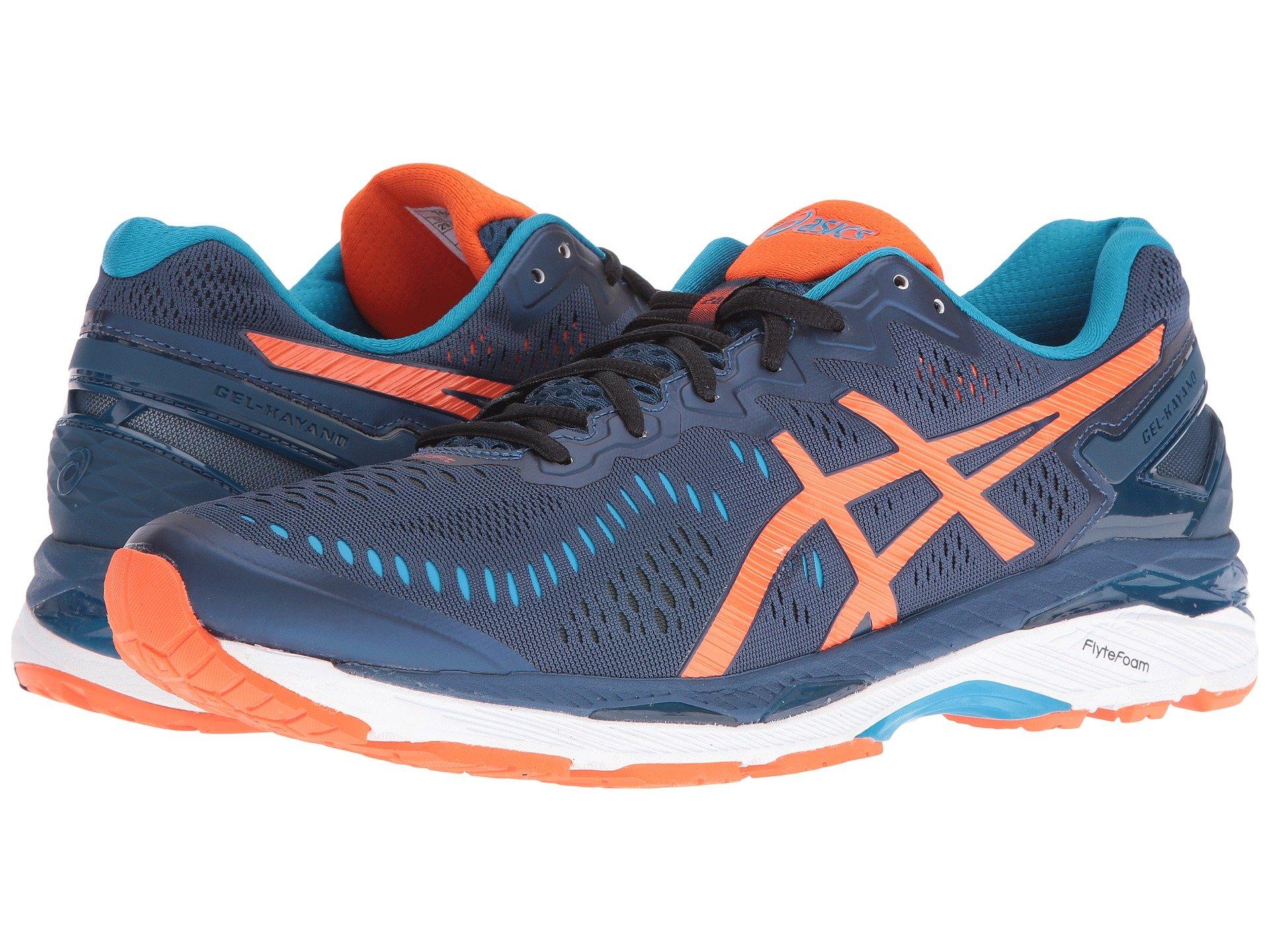 Asics Gel Kayano 23 Poseidon Flame Orange Blue Jewel Modesens