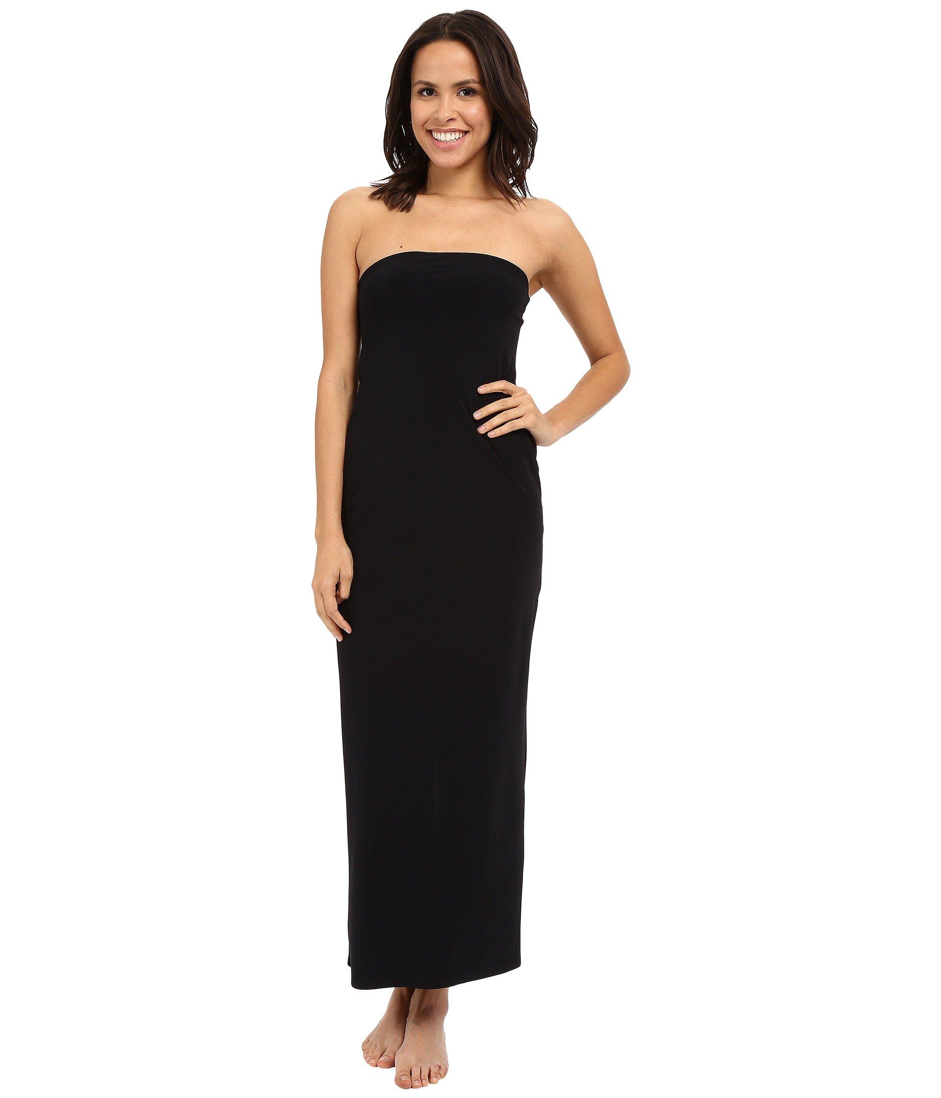 strapless maxi slip