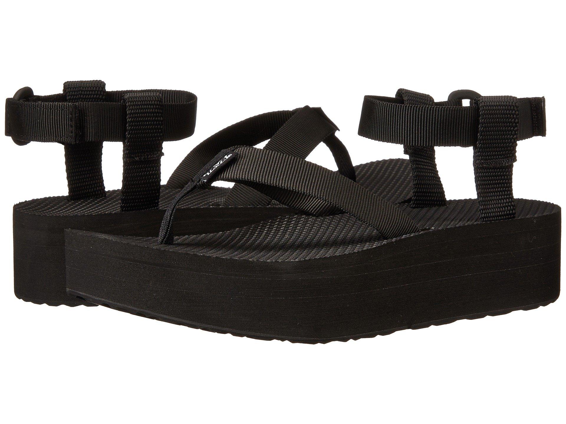 black flatform tevas