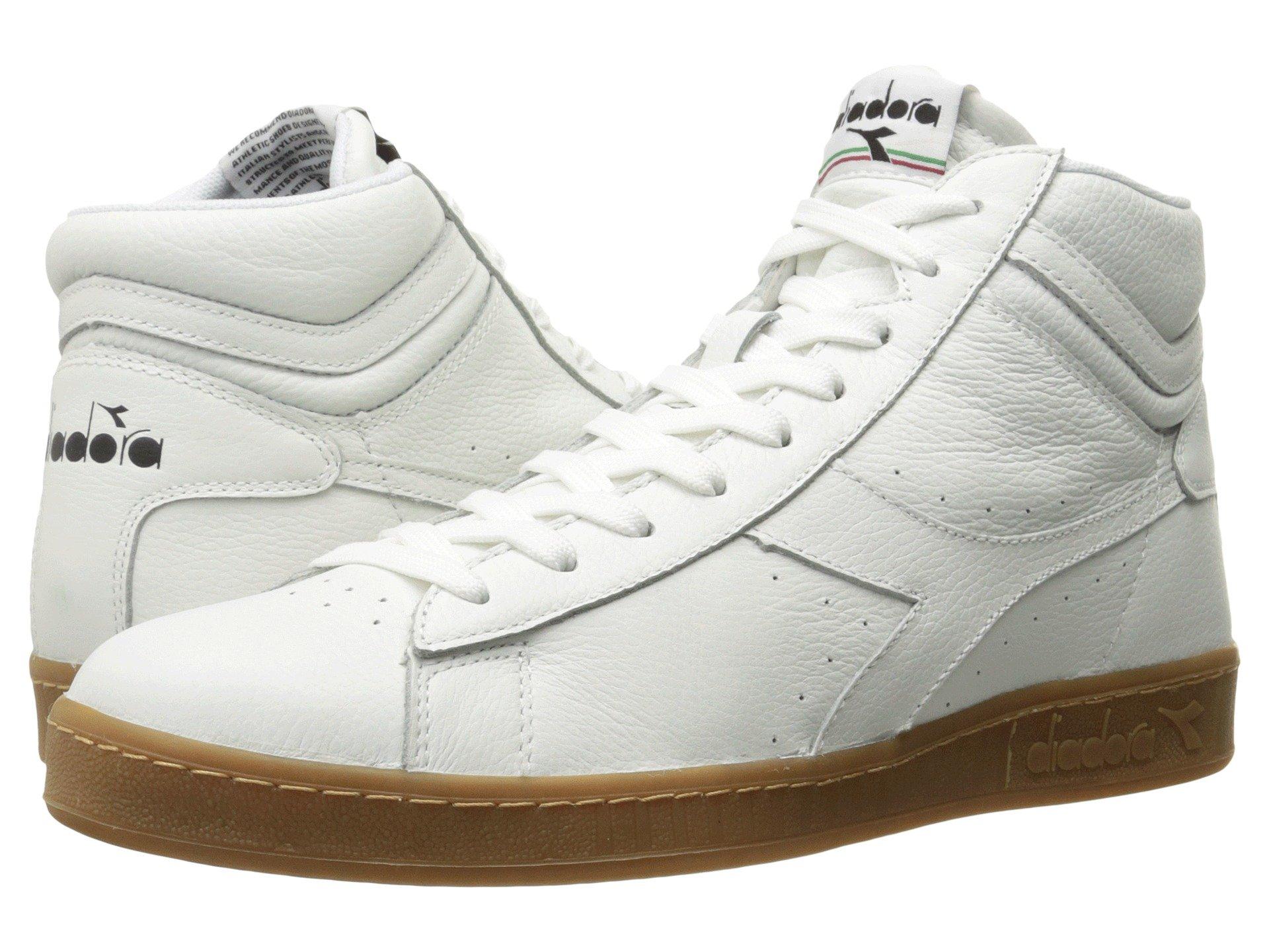 diadora game l high waxed white