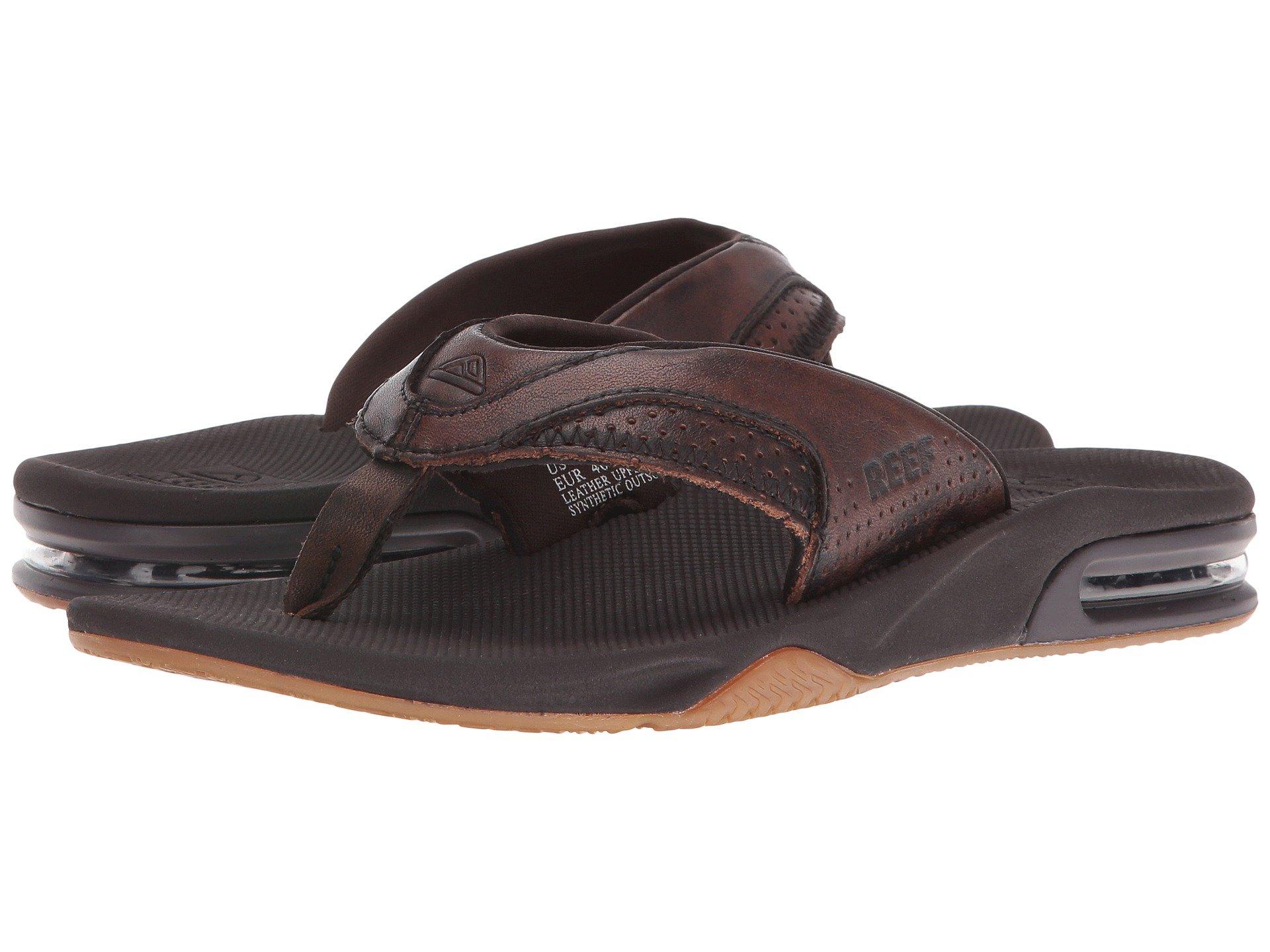 reef leather fanning brown