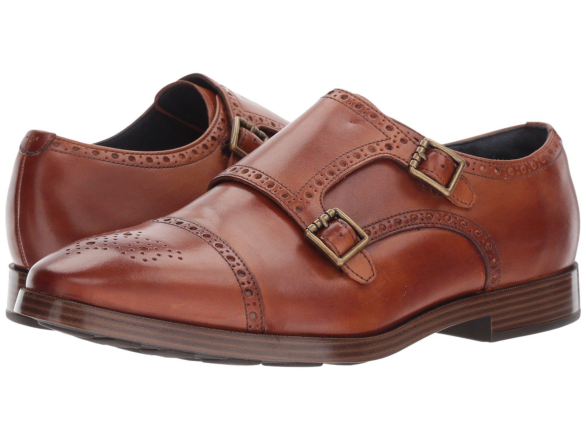 cole haan monk strap british tan