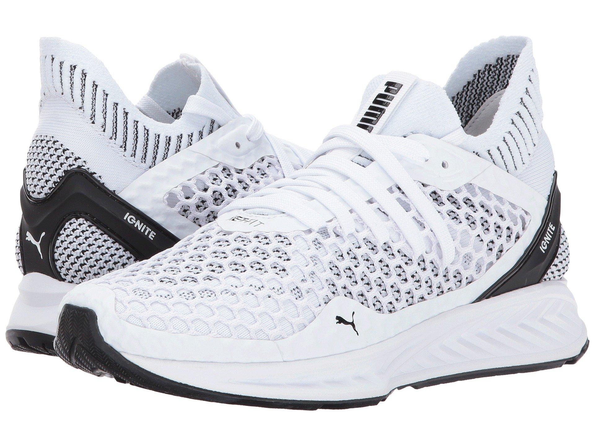 Puma Ignite Netfit, White/ Black | ModeSens