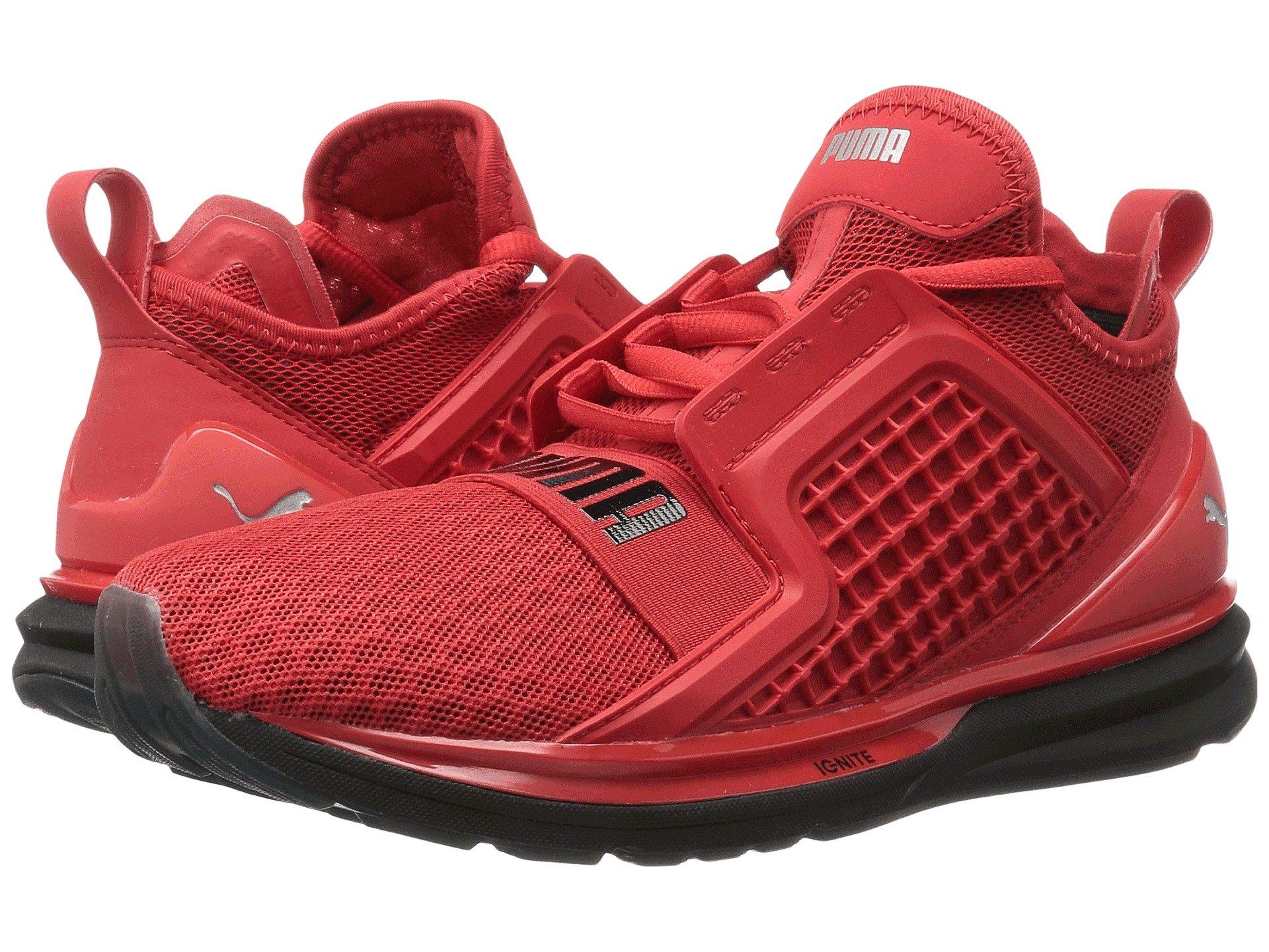 puma ignite limitless red black