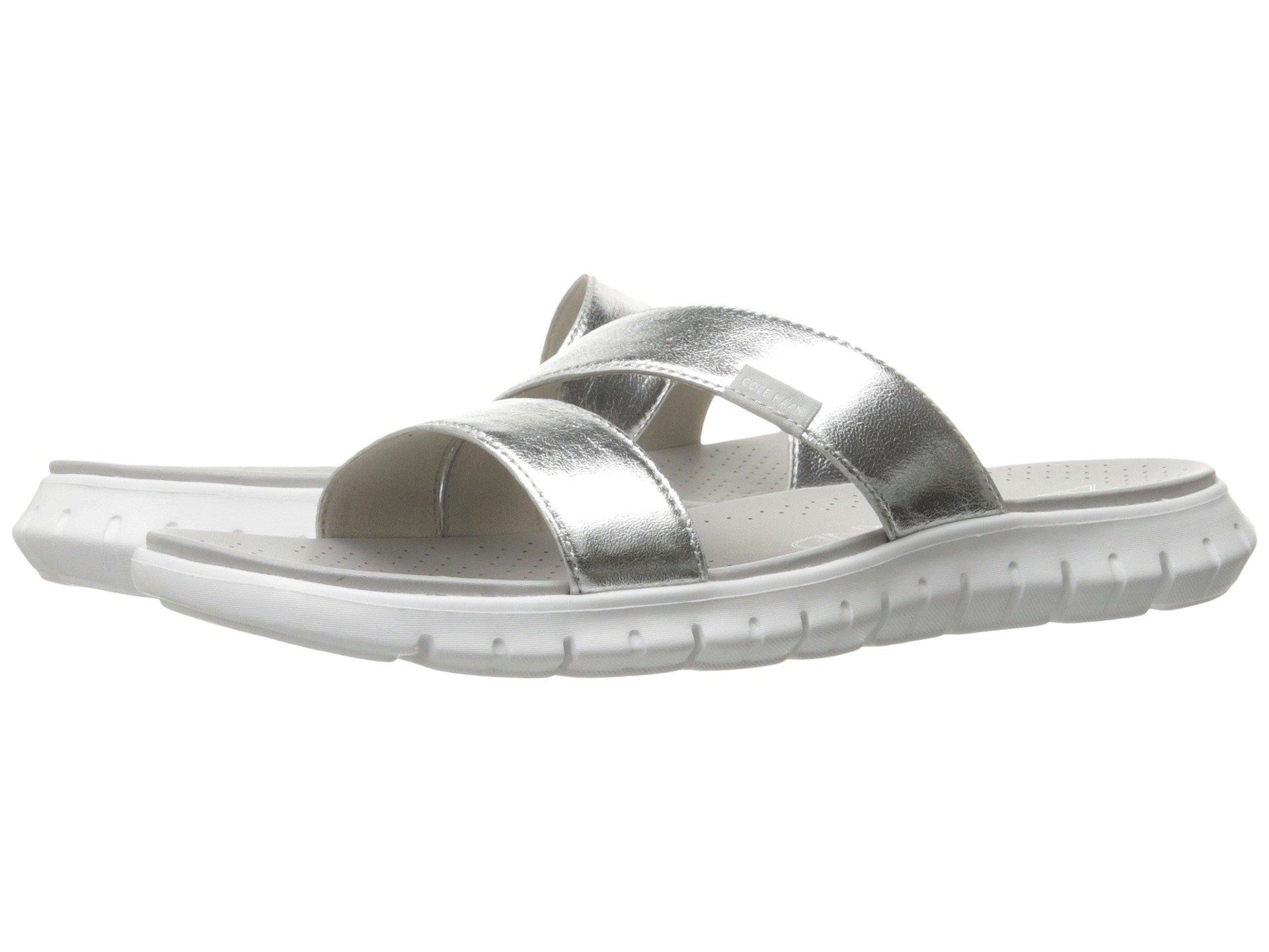 cole haan silver sandals