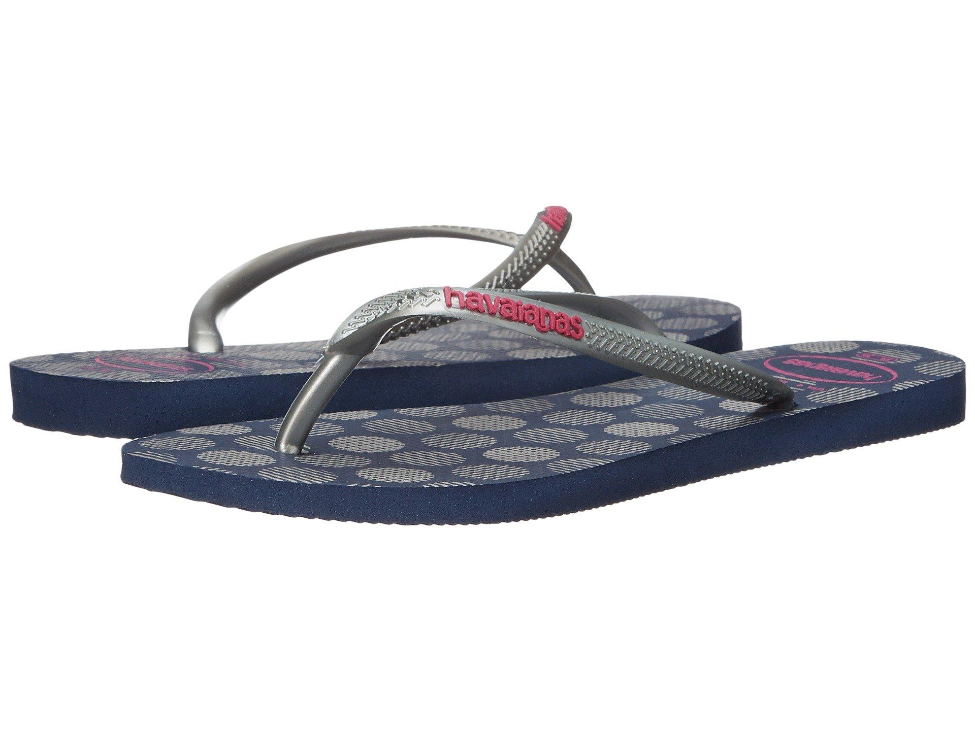 navy blue havaianas slim