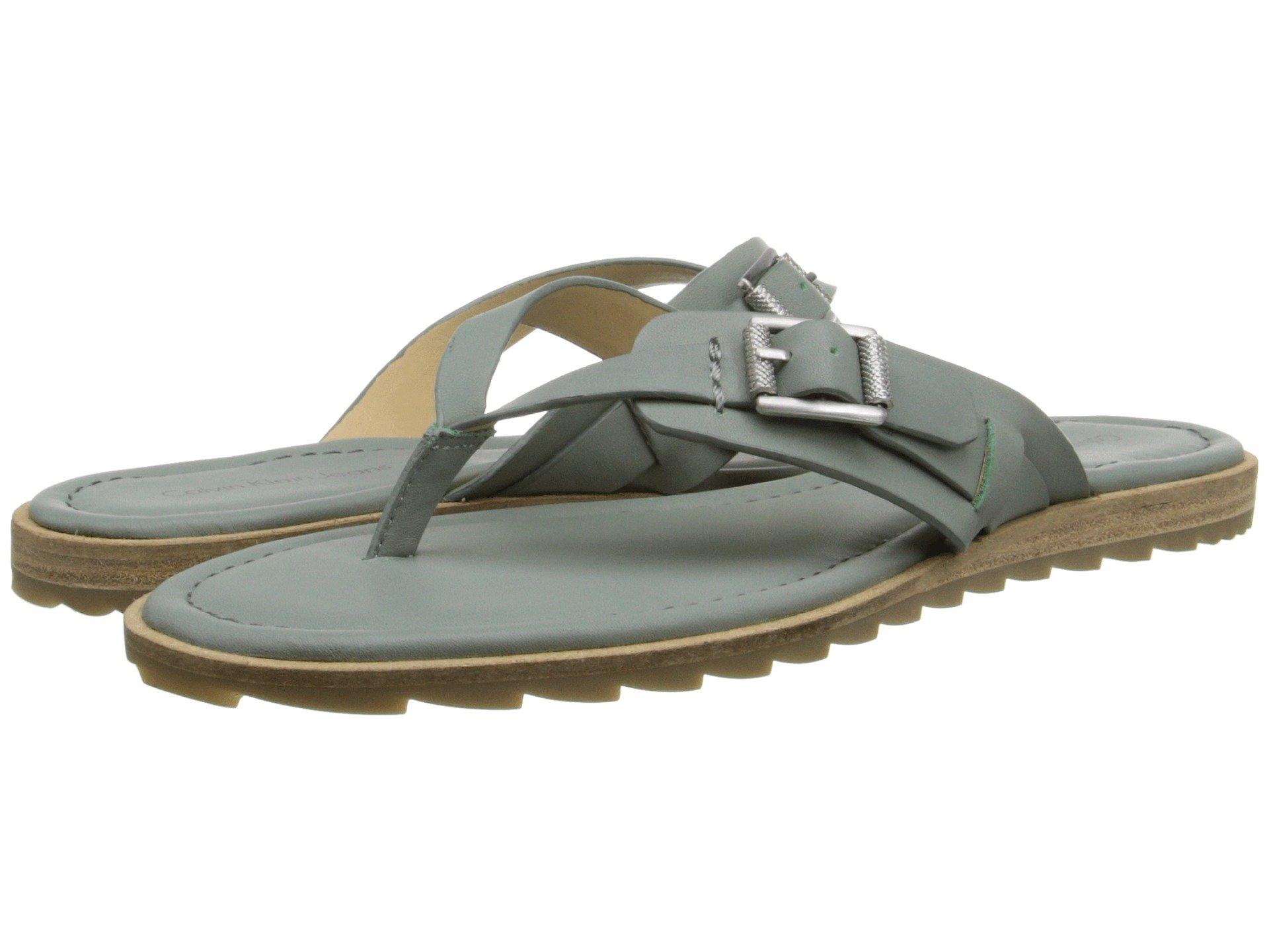 Calvin Klein Jeans Est 1978 Opel In Light Moss Vachetta Leather Modesens