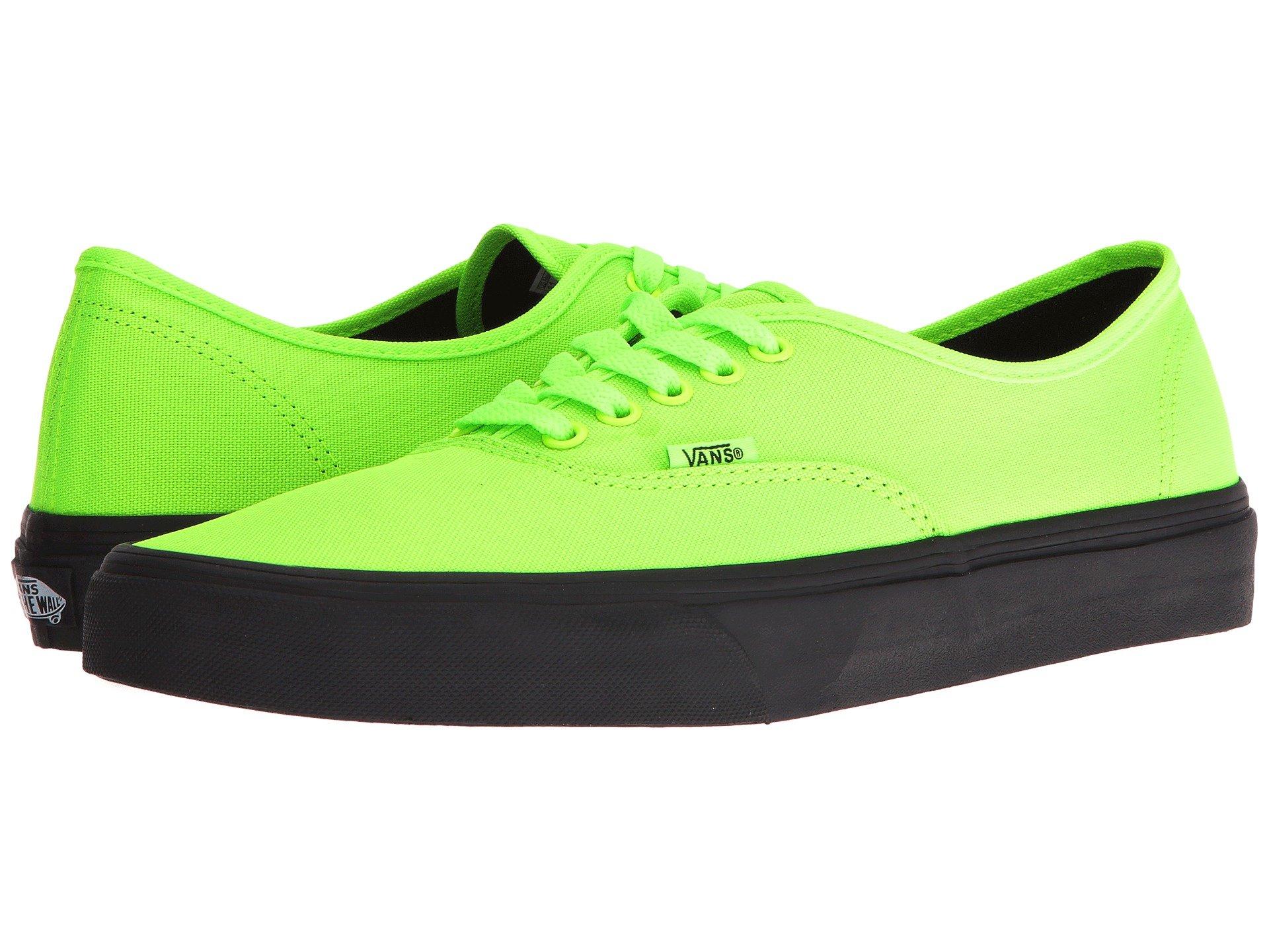 Vans Authentic™ In (black Outsole) Neon Green/black | ModeSens