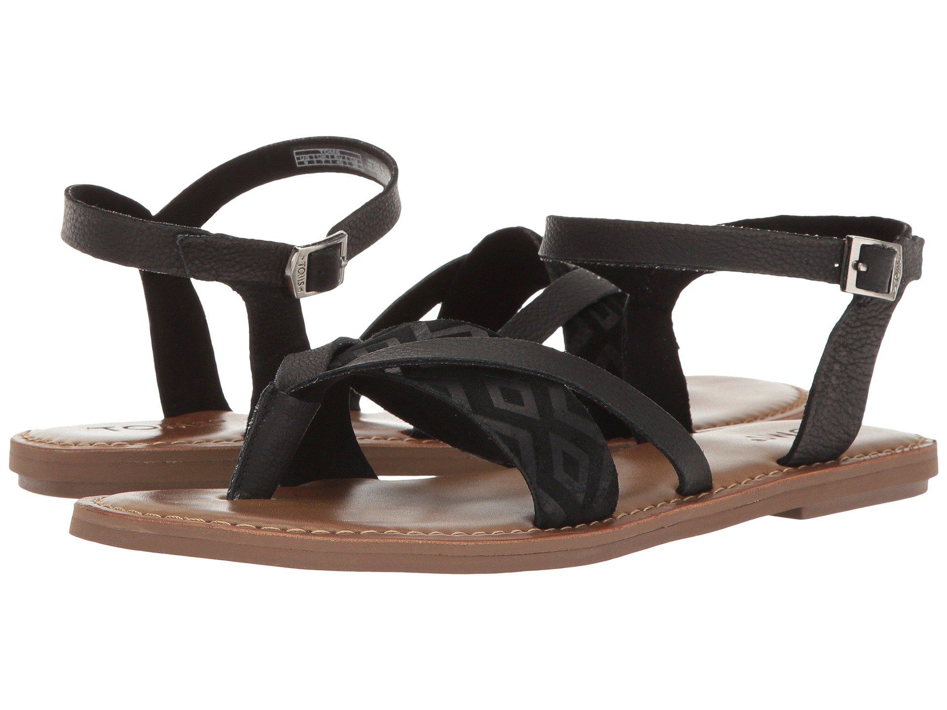 toms lexie sandals black leather