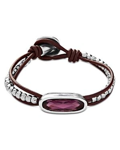 Shop Uno De 50 The Tribe Bracelet In Purple/silver