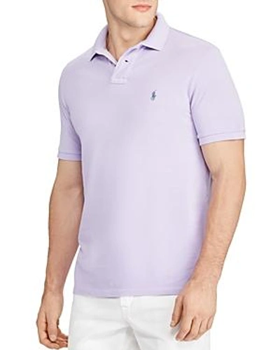 Shop Polo Ralph Lauren Classic Fit Short Sleeve Polo Shirt In Purple