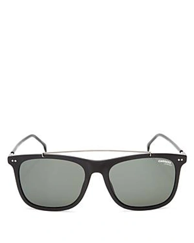 Shop Carrera Men's Brow Bar Square Sunglasses, 65mm In Matte Black