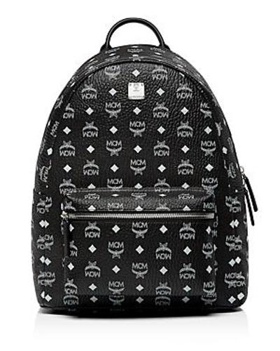 Shop Mcm Medium Stark Visetos Backpack In Black