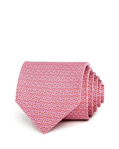 Shop Ferragamo Alternating Gancini Classic Tie In Pink