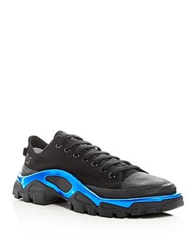 Shop Adidas Originals Raf Simons For Adidas Men's Rs New Runner Lace Up Sneakers In Black/blue