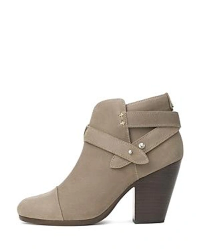 Shop Rag & Bone Women's Harrow Waxed Leather Cap Toe High-heel Booties In Stone