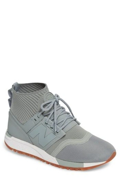 New Balance Men's 247 Mid Casual Sneakers From Finish Line In Apollo  Grey/white | ModeSens