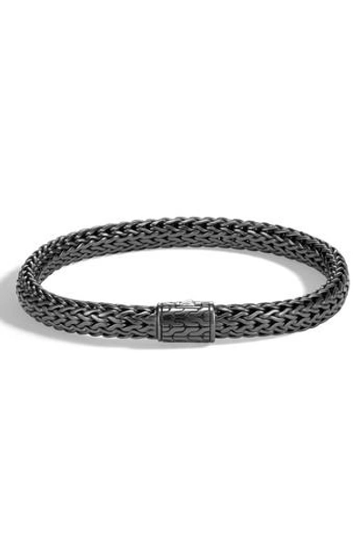 Shop John Hardy Classic Chain Bracelet In Black Rhodium