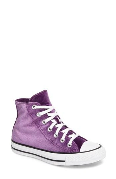 Shop Converse Chuck Taylor All Star Seasonal Hi Sneaker In Night Purple Velvet