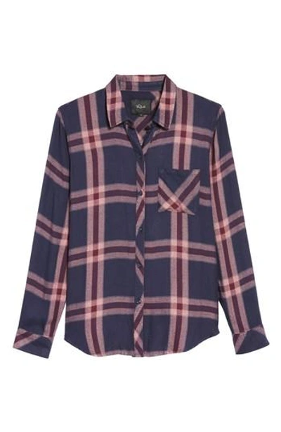 Shop Rails Hunter Plaid Shirt In Admiral/ Cranberry Melange