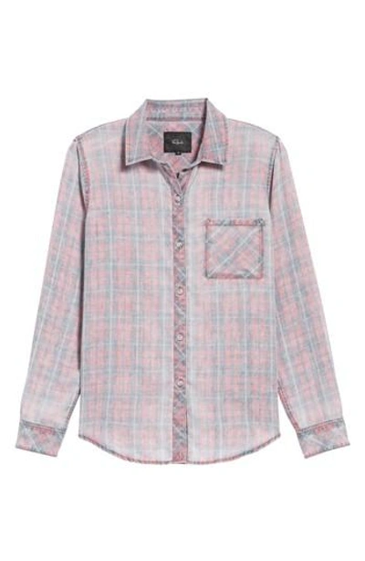 Shop Rails Hunter Plaid Shirt In Charcoal Spice Cloud Wash