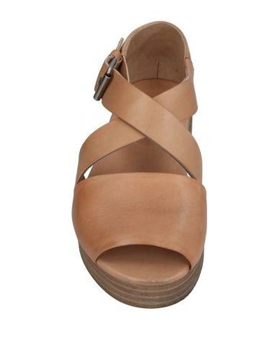 Shop Marsèll Woman Sandals Tan Size 7 Soft Leather In Brown